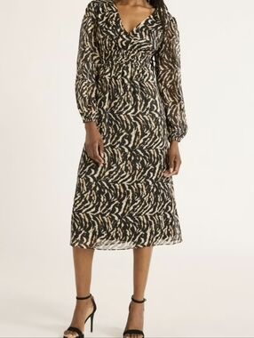 SOFIA VERGARA | SZ XXL | midi Leopard Midi Dress